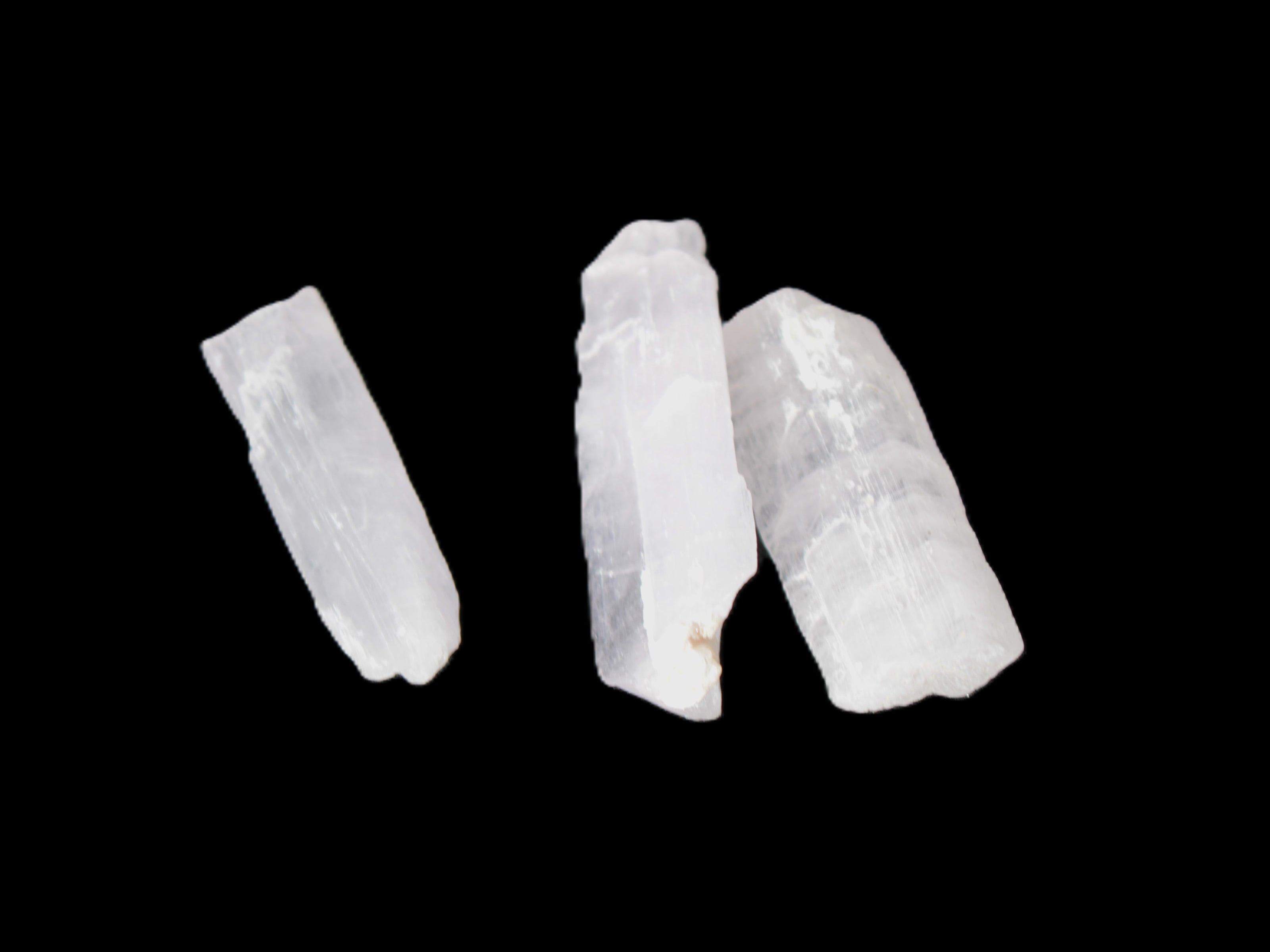 Three Pink-Lilac Kunzite crystals from Afghanistan 5-13g Rocks and Things