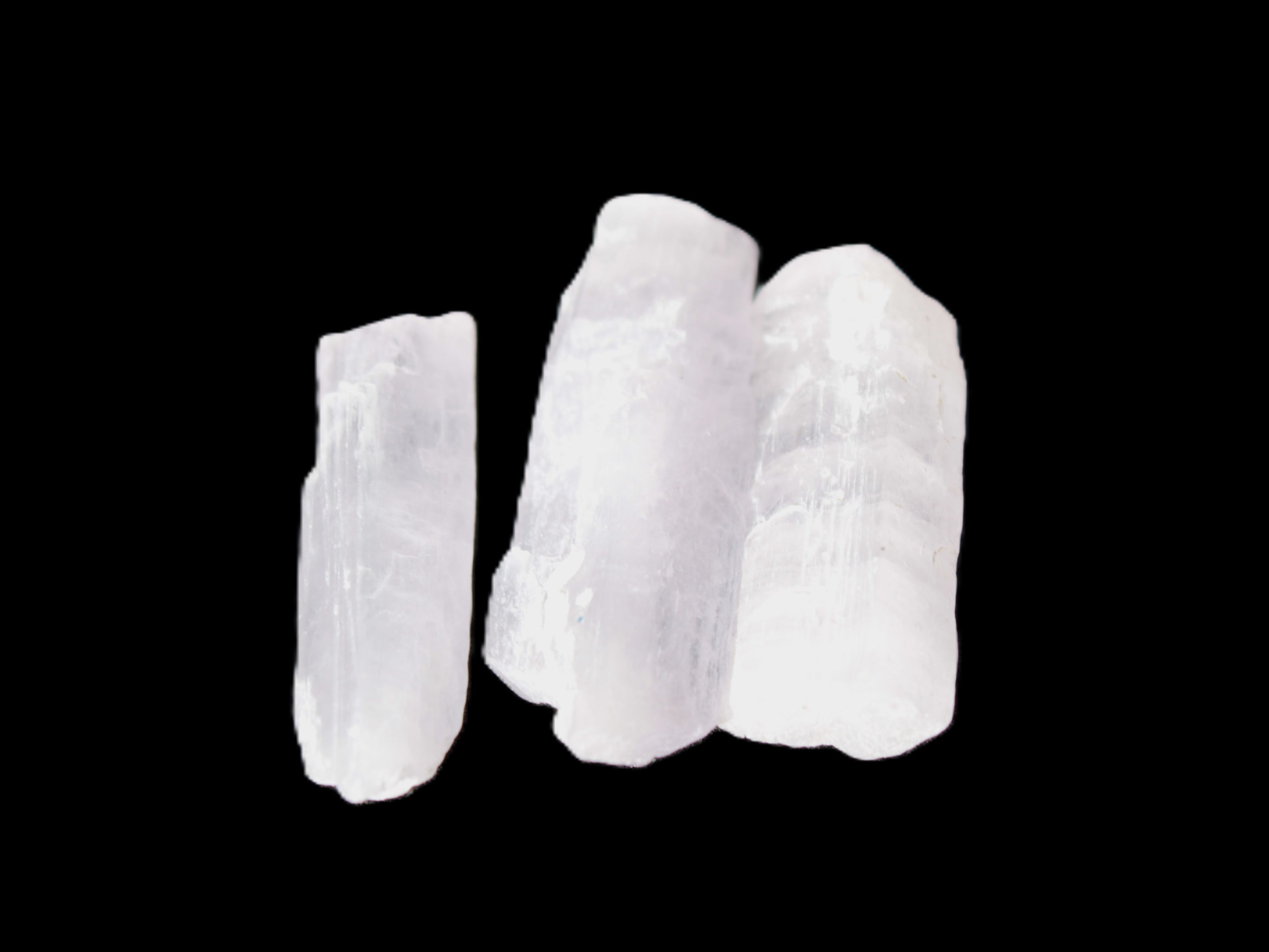 Three Pink-Lilac Kunzite crystals from Afghanistan 5-13g Rocks and Things