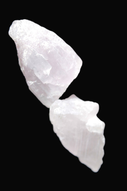 Pink/Lilac Kunzite 2 crystals from Afghanistan 64ct 12.8g in sunlight - Rocks and Things Store