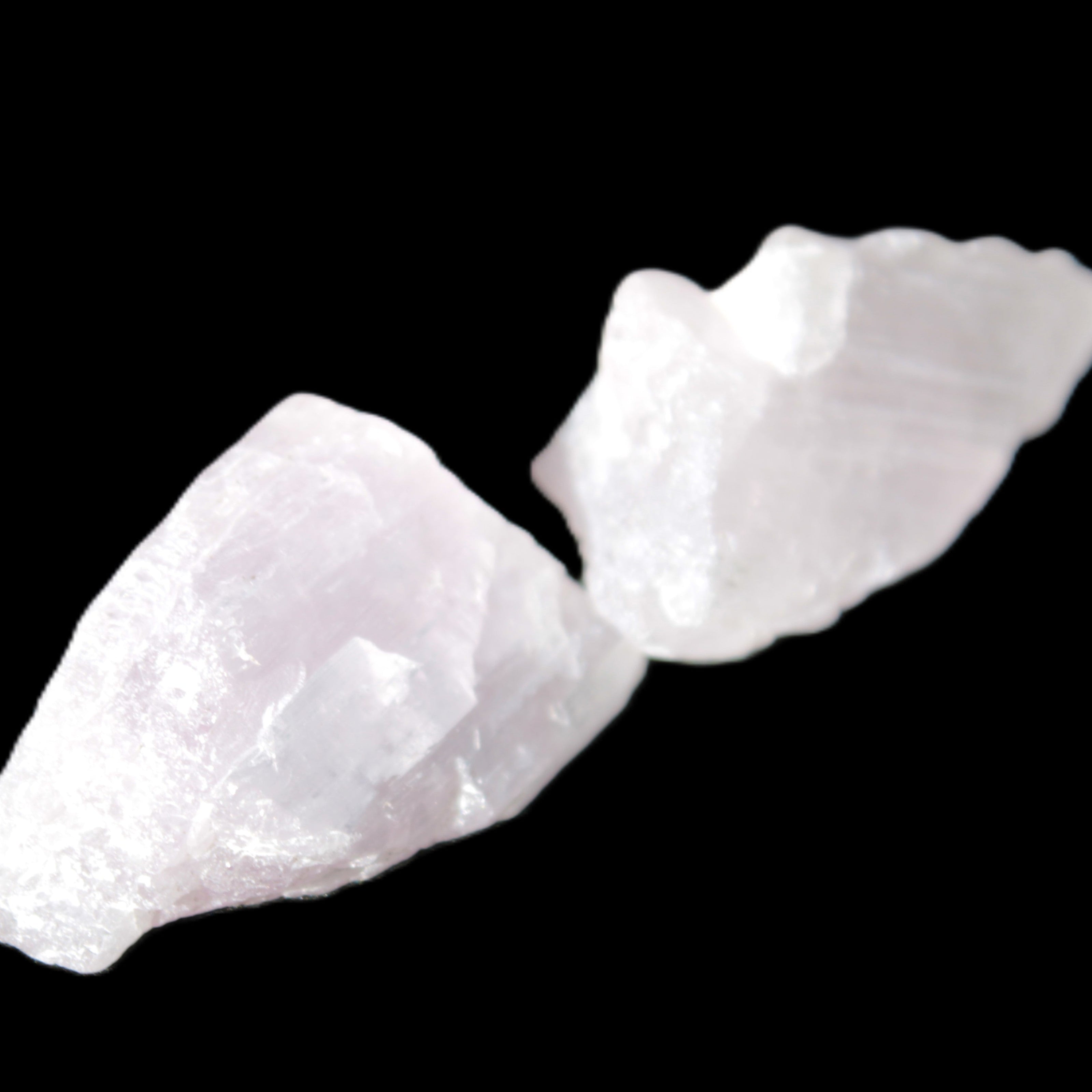 Pink/Lilac Kunzite 2 crystals from Afghanistan 64ct 12.8g in sunlight - Rocks and Things Store
