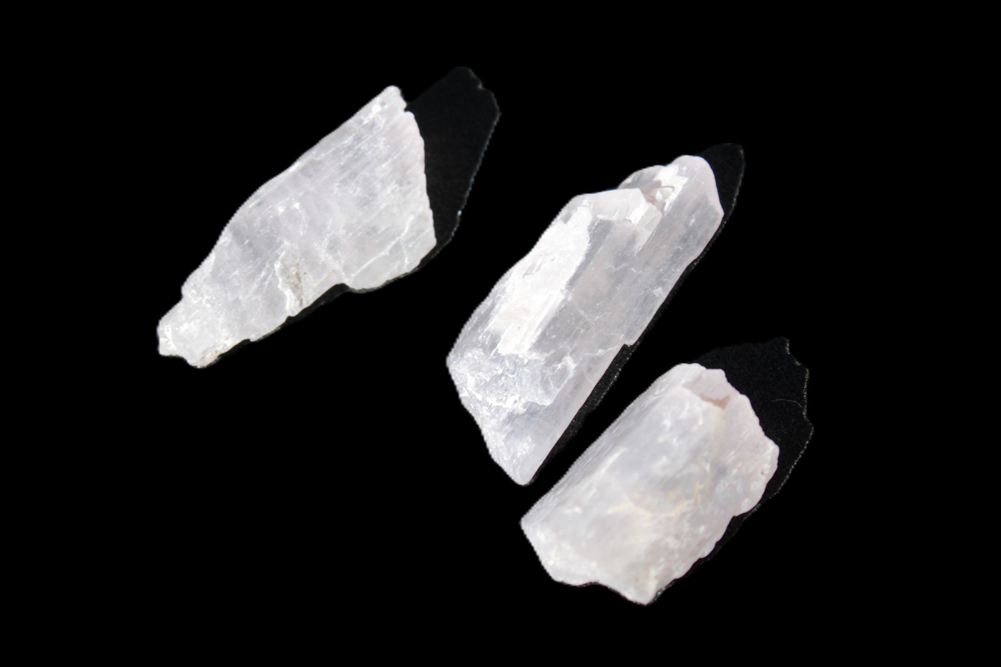 Pink/Lilac Kunzite 3 crystals from Afghanistan 5-13g Rocks and Things