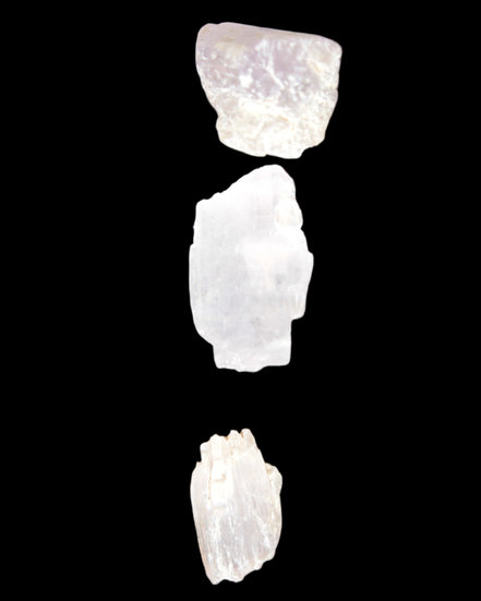 Pink/Lilac Kunzite 3 crystals from Afghanistan 5-13g in sunlight - Rocks and Things Store