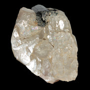 Black Tourmaline on flat-plated clear Calcite matrix from Afghanistan 65.8g in sunlight - Rocks and Things Store