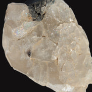 Black Tourmaline on flat-plated clear Calcite matrix from Afghanistan 65.8g in sunlight - Rocks and Things Store