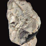 Black Tourmaline on flat-plated clear Calcite matrix from Afghanistan 65.8g in sunlight - Rocks and Things Store