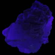 Large bi-colour terminated Green Tourmaline, Clear Aquamarine & Lepidolite on matrix 118.9g in UV light - Rocks and Things Store