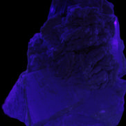 Large bi-colour terminated Green Tourmaline, Clear Aquamarine & Lepidolite on matrix 118.9g in UV light - Rocks and Things Store