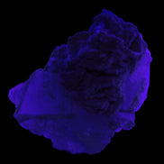 Large bi-colour terminated Green Tourmaline, Clear Aquamarine & Lepidolite on matrix 118.9g in UV light - Rocks and Things Store