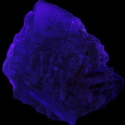 Large bi-colour terminated Green Tourmaline, Clear Aquamarine & Lepidolite on matrix 118.9g in UV light - Rocks and Things Store