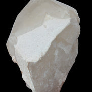 Green Tourmaline crystal on unusual Clear Calcite crystal overgrown dusted Mica layer 144g in sunlight - Rocks and Things Store