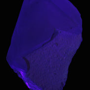 Green Tourmaline crystal on unusual Clear Calcite crystal overgrown dusted Mica layer 144g in UV light - Rocks and Things Store