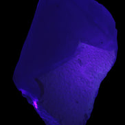 Green Tourmaline crystal on unusual Clear Calcite crystal overgrown dusted Mica layer 144g in UV light - Rocks and Things Store