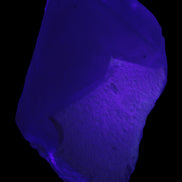 Green Tourmaline crystal on unusual Clear Calcite crystal overgrown dusted Mica layer 144g in UV light - Rocks and Things Store