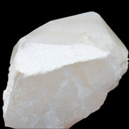 Green Tourmaline crystal on unusual Clear Calcite crystal overgrown dusted Mica layer 144g in sunlight - Rocks and Things Store