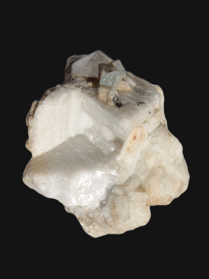 Amphitheatre Feldspar matrix with Mica holding Aquamarine & Quartz crystals 325ct 65g Rocks and Things