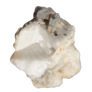 Amphitheatre Feldspar matrix with Mica holding Aquamarine & Quartz crystals 325ct 65g - Rocks and Things Store