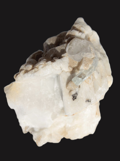 Amphitheatre Feldspar matrix with Mica holding Aquamarine & Quartz crystals 325ct 65g Rocks and Things