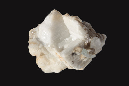 Amphitheatre Feldspar matrix with Mica and Clear Aquamarine and Quartz crystals 325ct 65g Rocks and Things