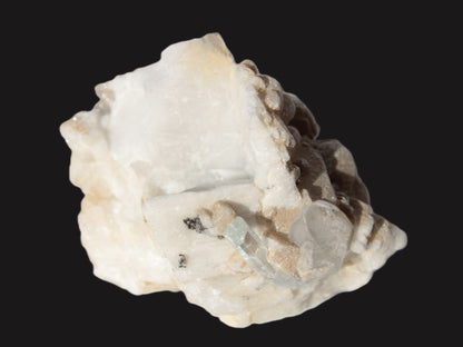 Amphitheatre Feldspar matrix with Mica and Clear Aquamarine and Quartz crystals 325ct 65g Rocks and Things