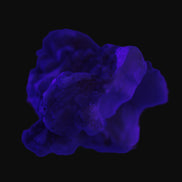 Amphitheatre Feldspar matrix with Mica and Clear Aquamarine and Quartz crystals 65g in UV light