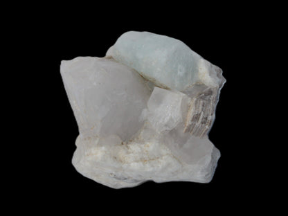 Aquamarine crystal with Lepidolote & Tourmaline crystals on matrix 159.8ct  31.9g Rocks and Things