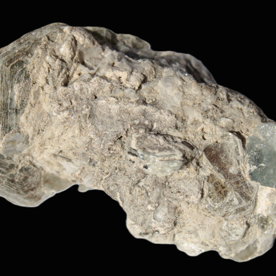 Small Aquamarine crystal on Lepidolote matrix 194.7ct  38.9g Rocks and Things