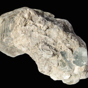 Small Aquamarine crystal on Lepidolote matrix 194.7ct  38.9g Rocks and Things