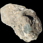 Small Aquamarine crystal on Lepidolote matrix 194.7ct  38.9g Rocks and Things