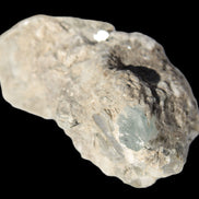 Small Aquamarine crystal on Lepidolote matrix 194.7ct  38.9g Rocks and Things