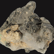 Elestial Smoky & Clear Quartz crystals with Calcite & Elbaite from Afghanistan 496.5ct 99.3g Rocks and Things