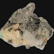 Elestial Smoky & Clear Quartz crystals with Calcite & Elbaite from Afghanistan 496.5ct 99.3g Rocks and Things