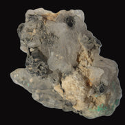 Elestial Smoky & Clear Quartz crystals with Calcite & Elbaite from Afghanistan 496.5ct 99.3g Rocks and Things