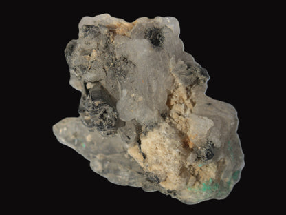 Elestial Smoky & Clear Quartz crystals with Calcite & Elbaite from Afghanistan 496.5ct 99.3g Rocks and Things