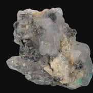 Elestial Smoky & Clear Quartz crystals with Calcite & Elbaite from Afghanistan 496.5ct 99.3g Rocks and Things