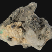 Elestial Smoky & Clear Quartz crystals with Calcite & Elbaite from Afghanistan 496.5ct 99.3g Rocks and Things