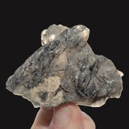 Elestial Smoky & Clear Quartz crystals with Calcite & Elbaite from Afghanistan 496.5ct 99.3g Rocks and Things