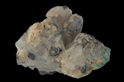 Elestial Smoky & Clear Quartz crystals with Calcite & Elbaite from Afghanistan 496.5ct 99.3g Rocks and Things