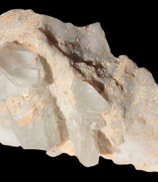 Clear Quartz crystals (Isis face) on flat Calcite/Mica matrix from Afghanistan 170.6ct 34.1g Rocks and Things