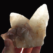 Dog-tooth Calcite cystals on cubic Purple Fluorite cluster 470.9ct  94.1g Rocks and Things