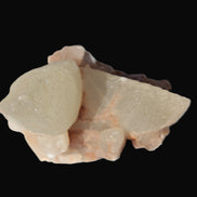 Dog-tooth Calcite cystals on cubic Purple Fluorite cluster 470.9ct  94.1g Rocks and Things