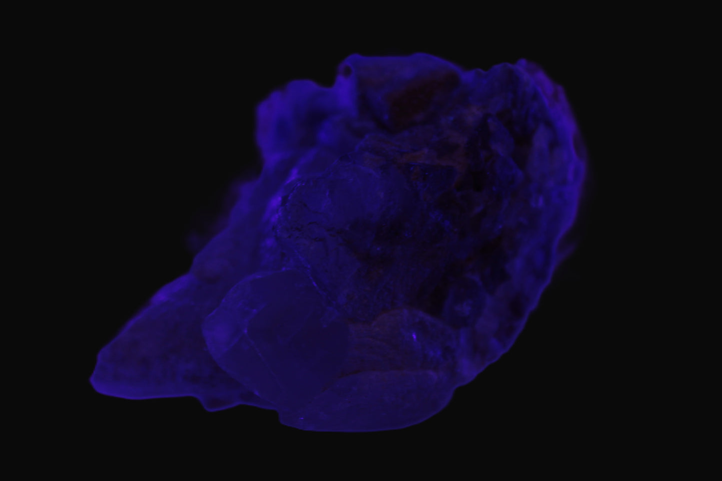 Dog-tooth Calcite cystals on cubic Purple Fluorite cluster 470.9ct  94.1g Rocks and Things