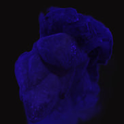 Dog-tooth Calcite cystals on cubic Purple Fluorite cluster 470.9ct  94.1g Rocks and Things