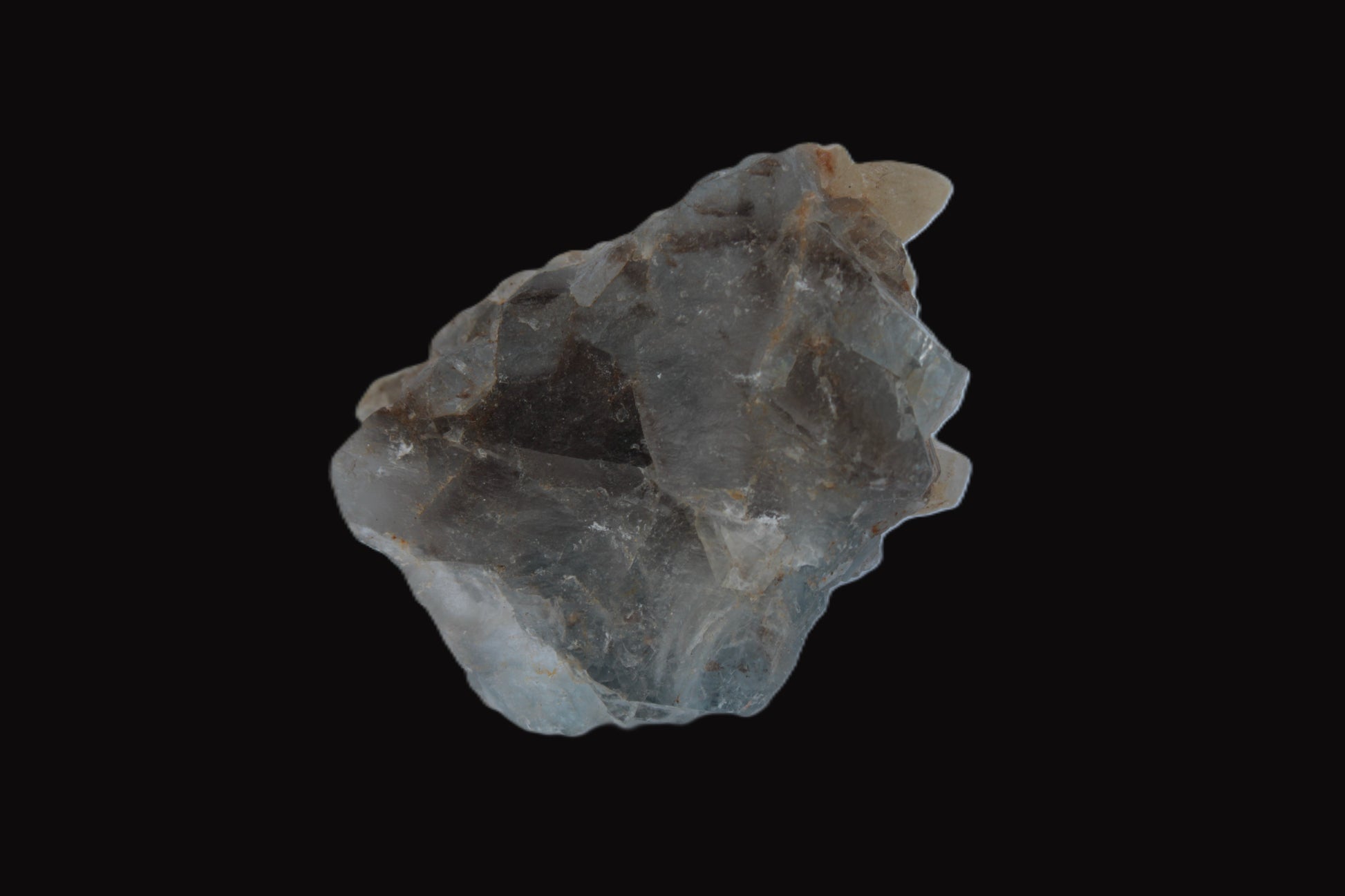 Dog-tooth Calcite cystals on cubic Blue Fluorite cluster 277ct  55.4g Rocks and Things