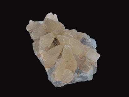 Dog-tooth Calcite cystals on cubic Blue Fluorite cluster 277ct  55.4g Rocks and Things