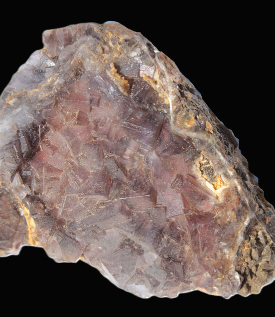Purple with Blue Fluorite cluster on matrix 129.6g Rocks and Things