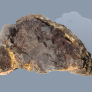 Purple with Blue Fluorite cluster on matrix 129.6g Rocks and Things