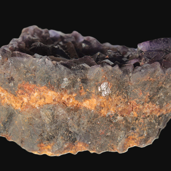 Purple Fluorite cubic cluster on matrix 128.8g Rocks and Things