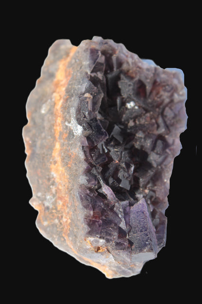 Purple Fluorite cubic cluster on matrix 128.8g Rocks and Things