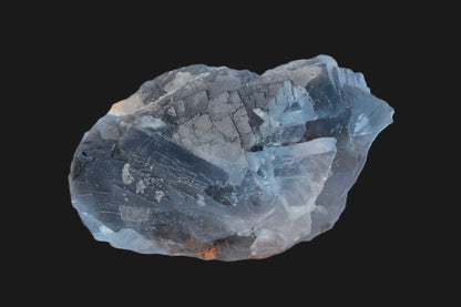 Blue Fluorite cubic cluster with Clear Calcite 168.8g Rocks and Things