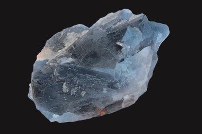 Blue Fluorite cubic cluster with Clear Calcite 168.8g Rocks and Things